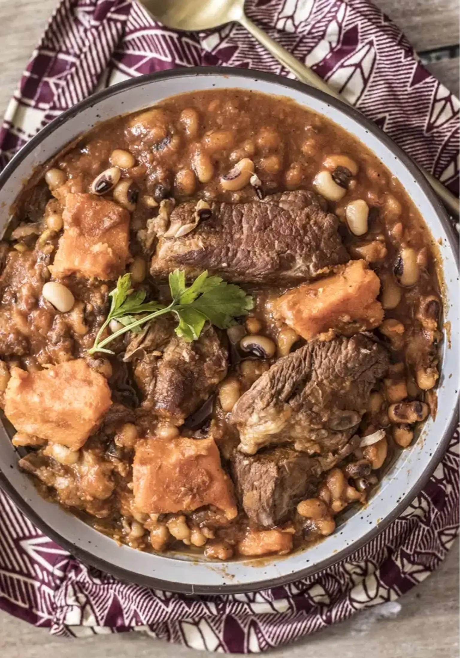 ndambe ragout de niebe aux potirons