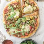 pizza vegetarienne au gombo