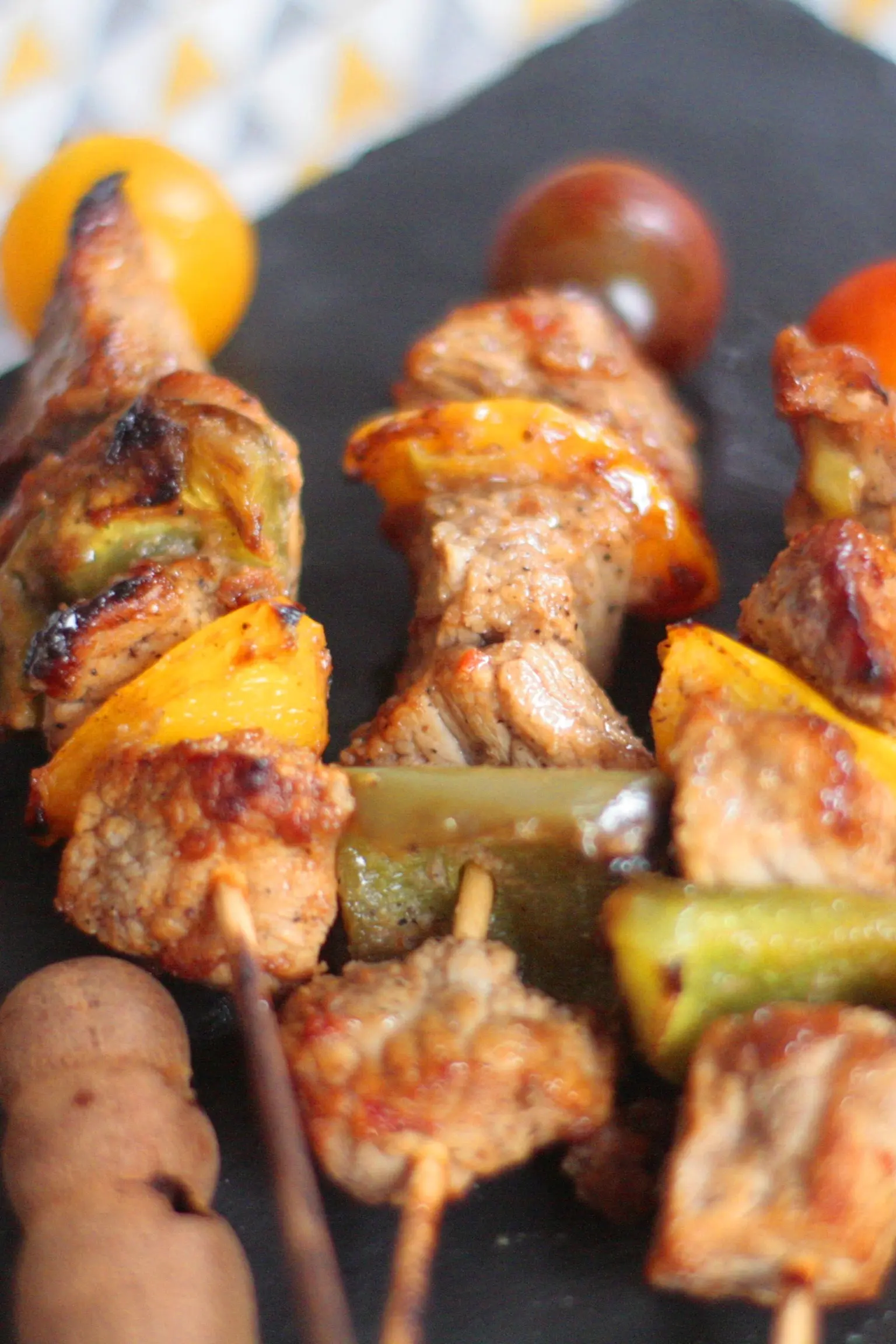 Brochettes Poivron Tomate