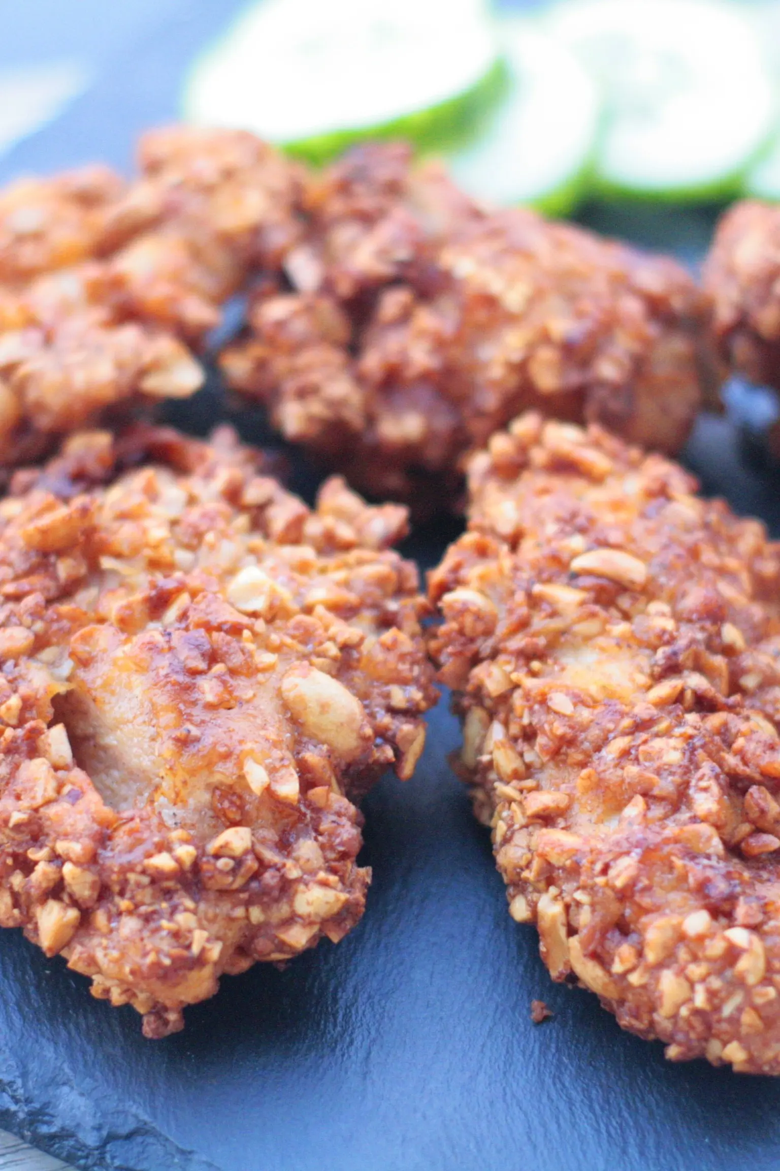 poulet pane aux cacahuetes